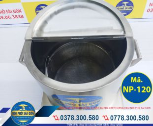 Nồi hầm xương nấu nước phở điện 120 lít giá tốt mang thương hiệu Nồi Phở Sài Gòn.