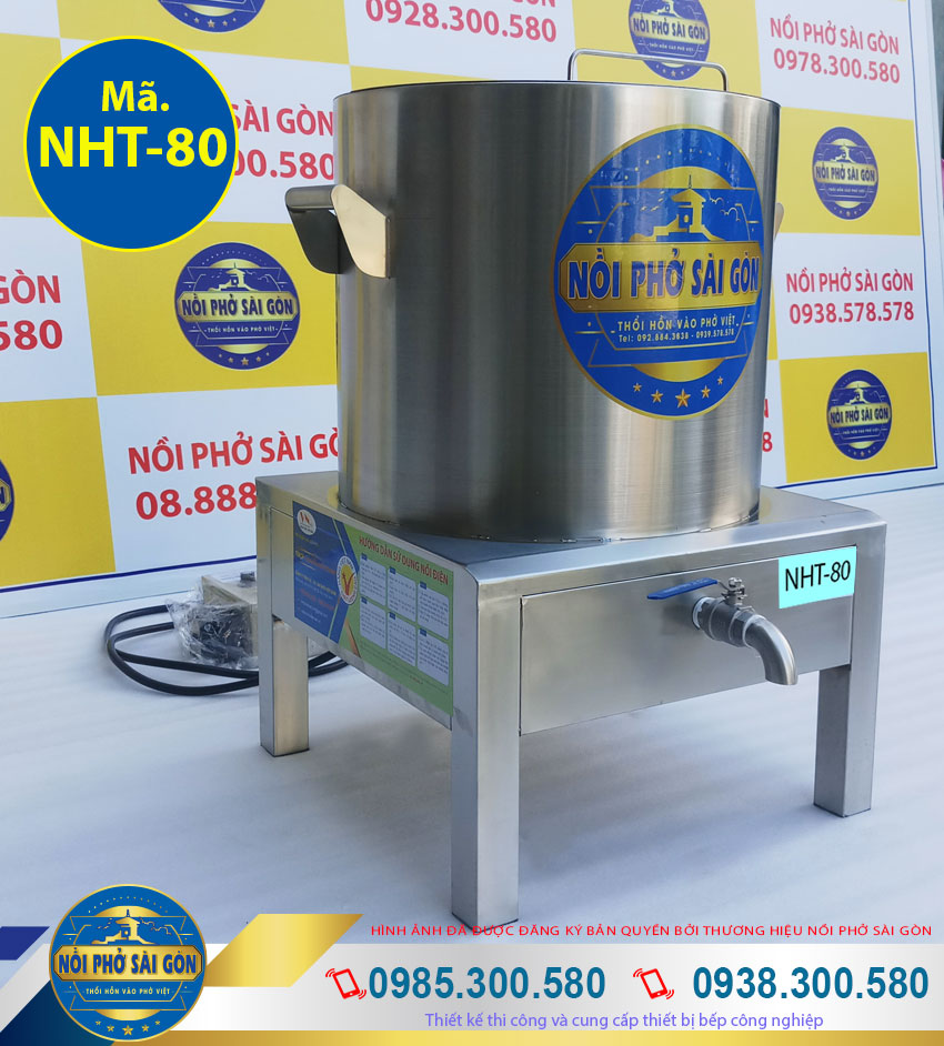 Giá bán nồi điện nấu hủ tiếu 80 lít, nồi inox nấu hủ tiếu bằng điện uy tín chất lượng.
