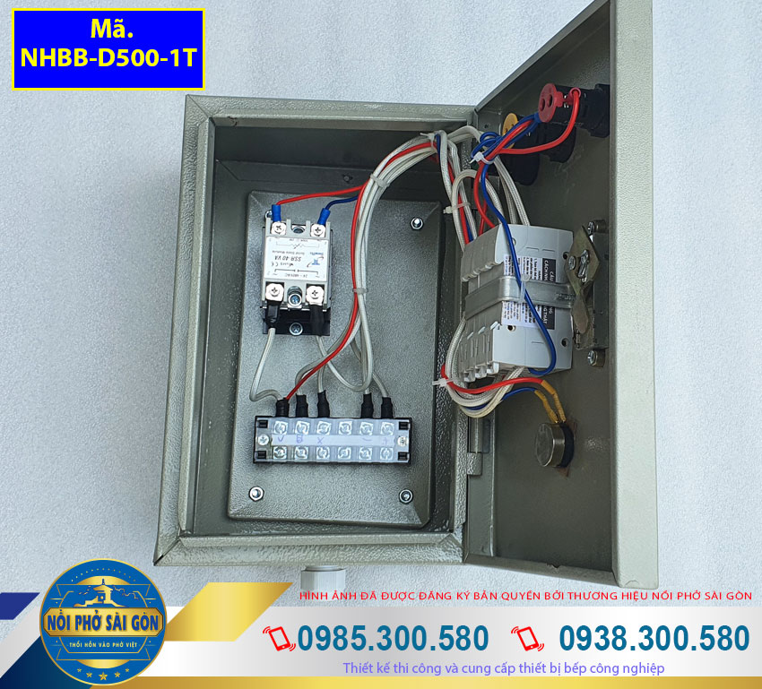 Hộp điện Nồi Hấp Bánh Bao Bằng Điện 1 Tầng NHBB-D500-1T