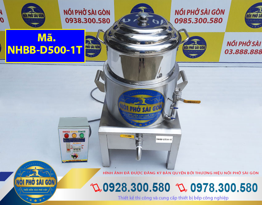 Nồi Hấp Bánh Bao Bằng Điện 1 Tầng NHBB-D500-1T