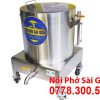 Nồi nấu cháo inox bằng điện 70 lít.