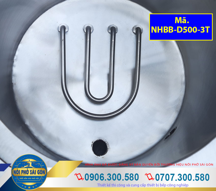 Thanh điện trỡ Nồi Hấp Bánh Bao Điện Công Nghiệp 3 Tầng NHBB-D500-3T