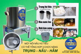 Nồi hầm xương nấu hủ tiếu bằng điện giá tốt, nồi điện hầm xương nấu nước phở,nước lèo chất lượng.