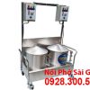 Bộ 2 nồi tráng bánh cuốn công nghiệp.