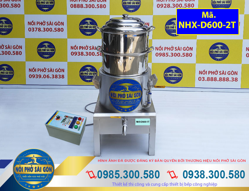 Nồi hấp xôi bằng điện 2 tầng giá tốt thương hiệu Nồi Phở Sài Gòn