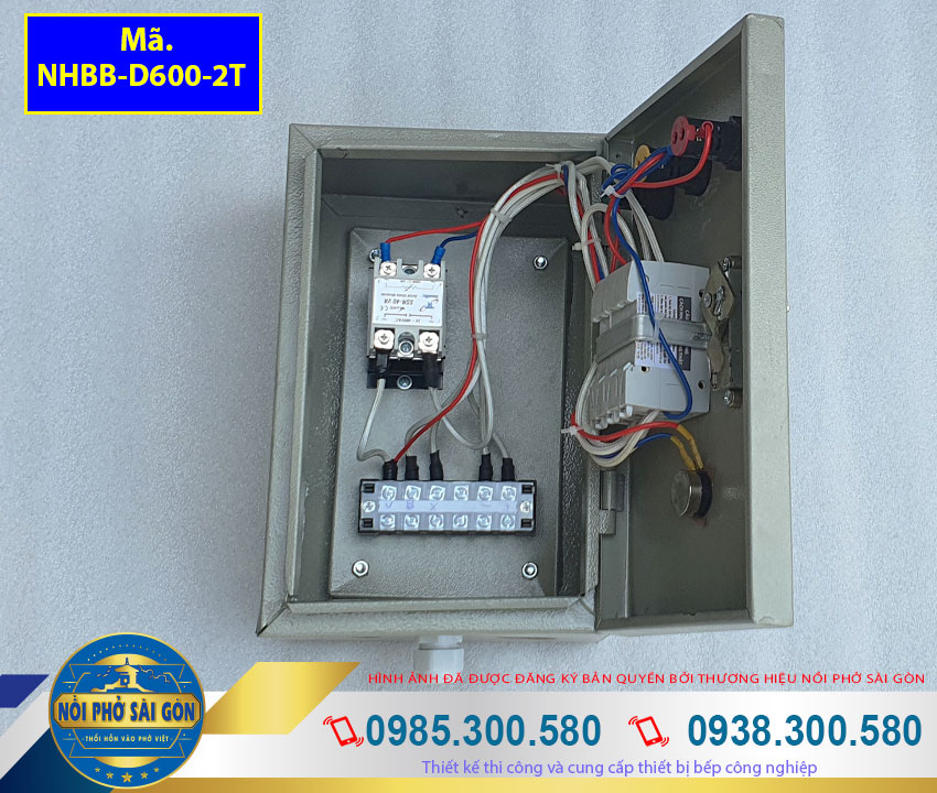 Hộp điện Nồi Hấp Bánh Bao Bằng Điện 2 Tầng NHBB-D600-2T