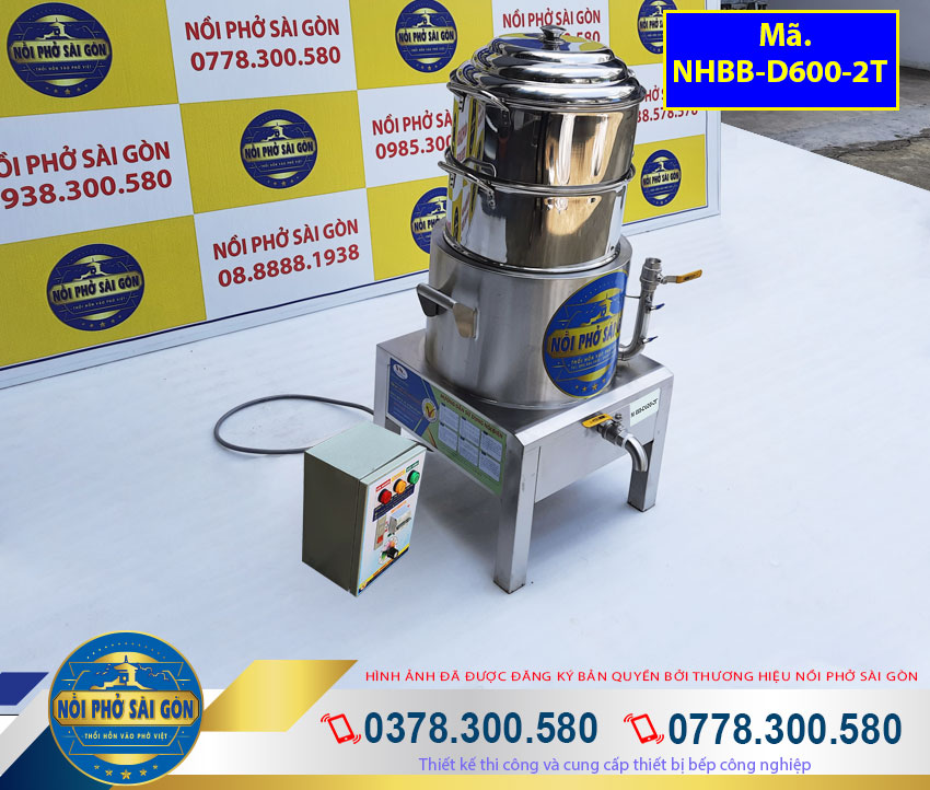Nồi Hấp Bánh Bao Bằng Điện 2 Tầng NHBB-D600-2T tại NPSG